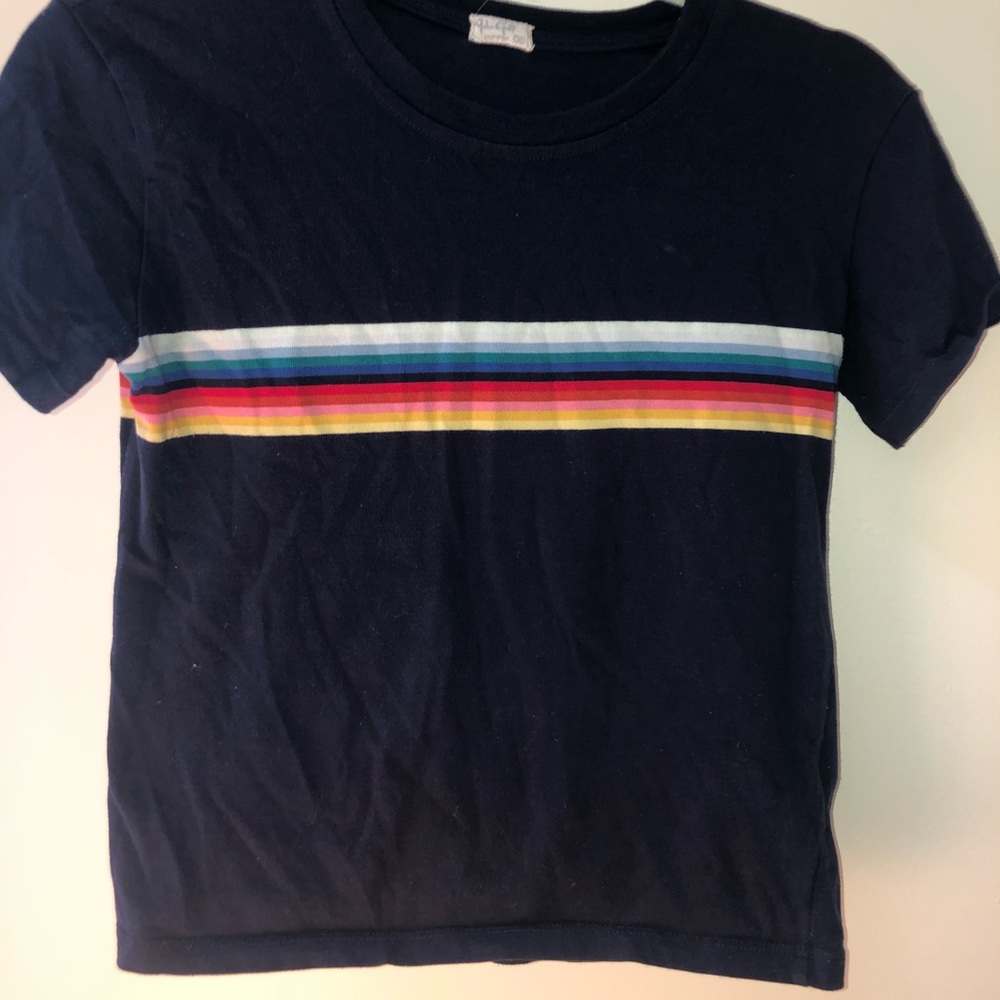 Brandy Melville striped cropped tee